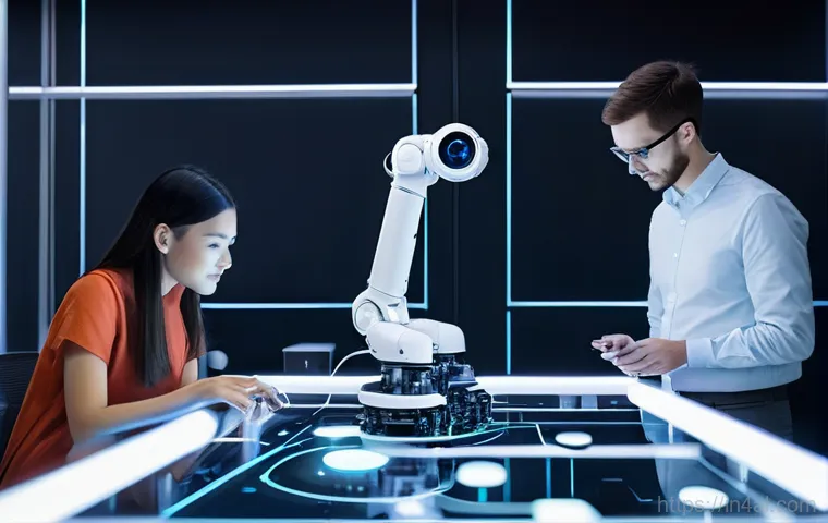 메타 강화학습을 통한 빠른 적응 전략 - A sleek, futuristic AI robot, in a gaming-inspired "Yacht" map, swiftly adapting its movement and st...