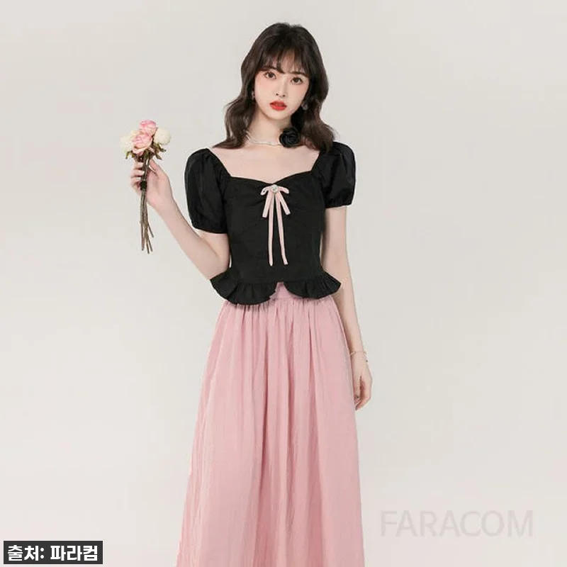 이건 무조건 사야 해! 💖 스퀘어 칼라 퍼프 소매 투피스, 하객룩도 데일리룩도 찰떡! (5% 할인 놓치지 마세요!) 9 이건 무조건 사야 해! 💖 스퀘어 칼 관련 이미지 2