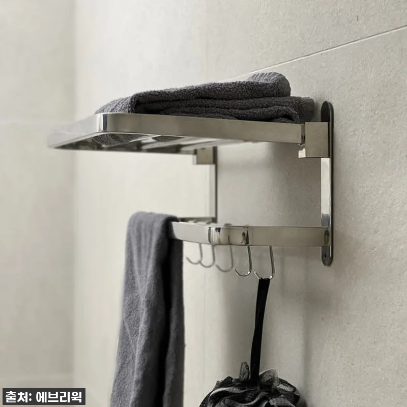 ✨ 품절임박! 우리 집 욕실이 호텔로 변신? 찐후기 무타공 스텐 수건 선반으로 수납 끝장내기! ✨ 13 ✨ 품절임박! 우리 집 욕실이 호텔로 관련 이미지 5