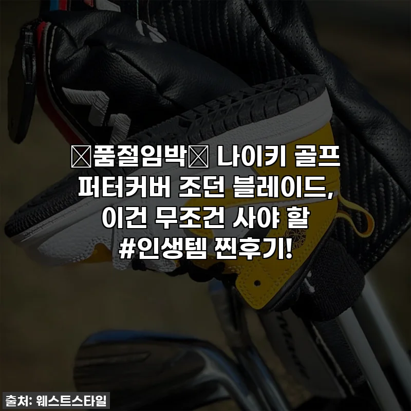 🚨품절임박🚨 나이키 골프 퍼터커버 조던 블레이드, 이건 무조건 사야 할 #인생템 찐후기!