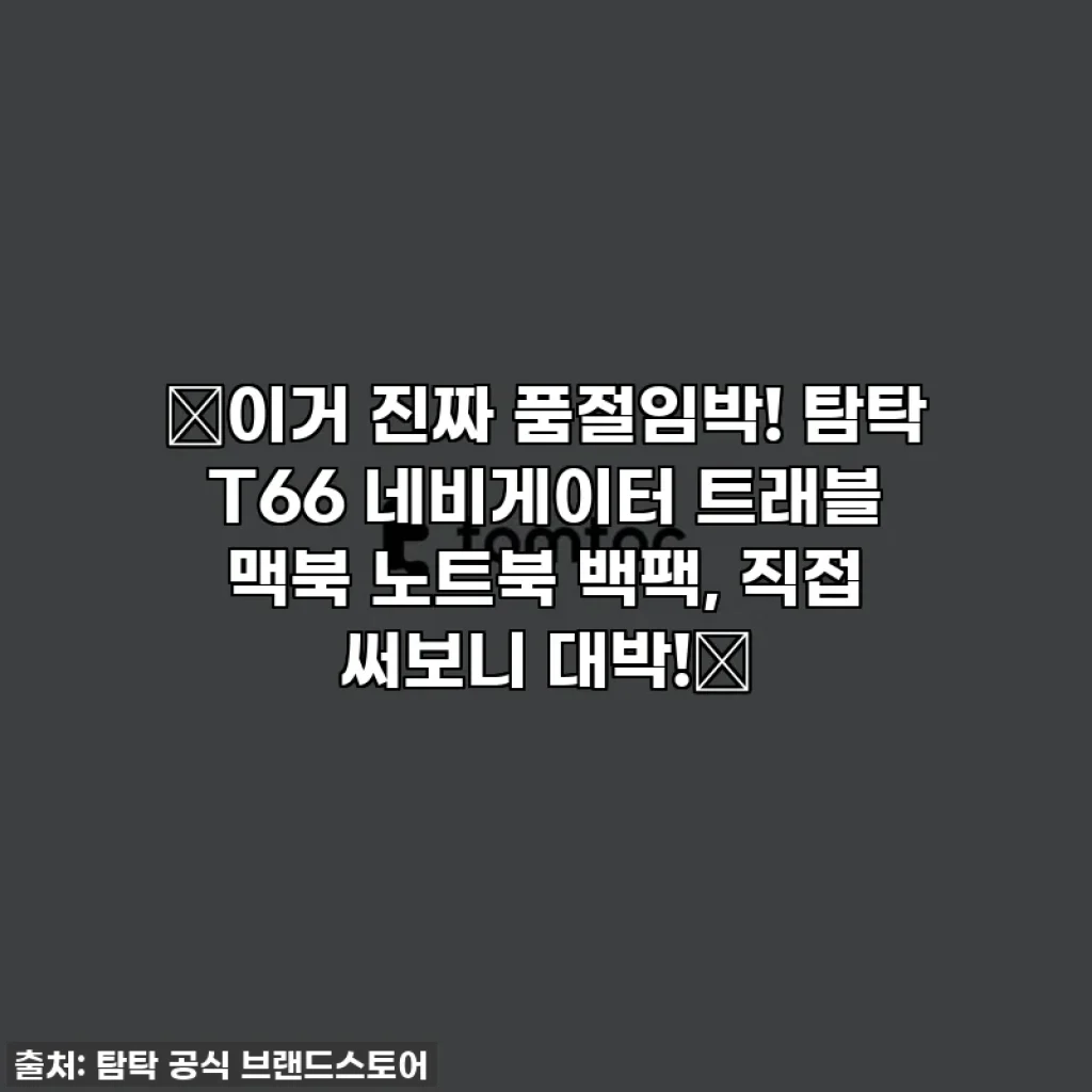 ✨이거 진짜 품절임박! 탐탁 T66 네비게이터 트래블 맥북 노트북 백팩, 직접 써보니 대박!✨