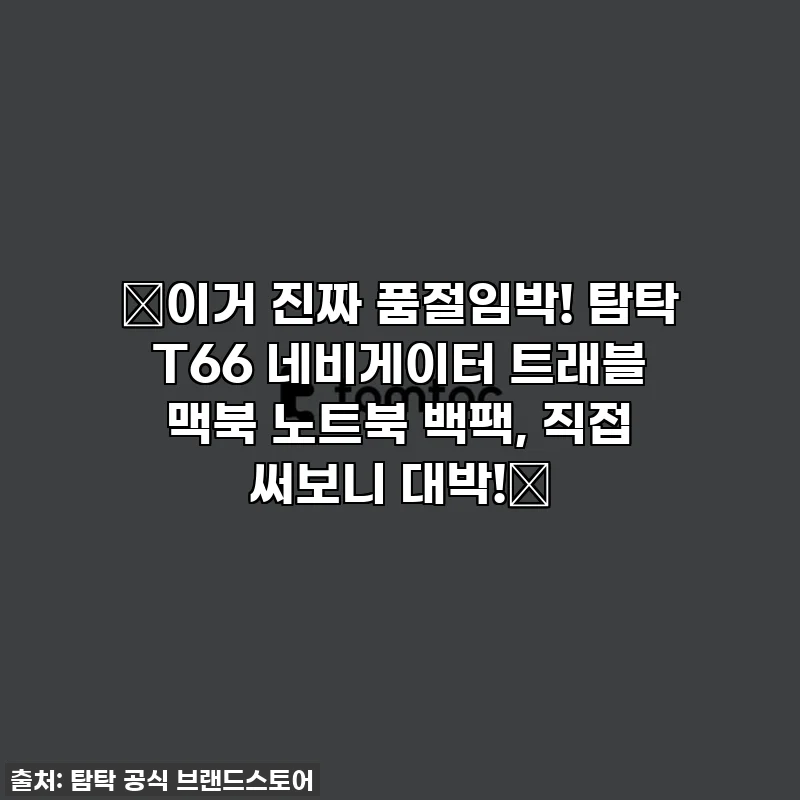 ✨이거 진짜 품절임박! 탐탁 T66 네비게이터 트래블 맥북 노트북 백팩, 직접 써보니 대박!✨