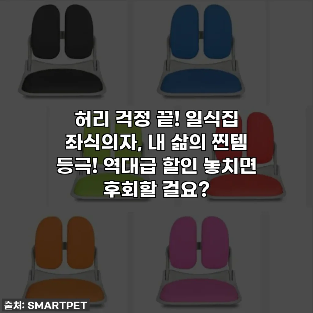 허리 걱정 끝! 일식집 좌식의자, 내 삶의 찐템 등극! 역대급 할인 놓치면 후회할 걸요?