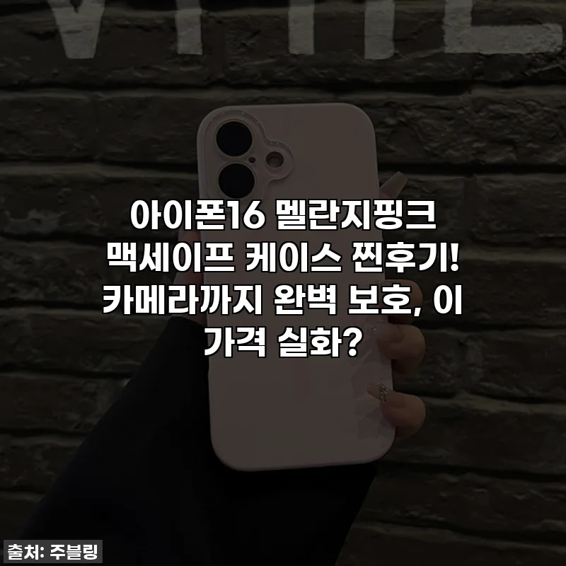 아이폰16 멜란지핑크 맥세이프 케이스 찐후기! 카메라까지 완벽 보호, 이 가격 실화?