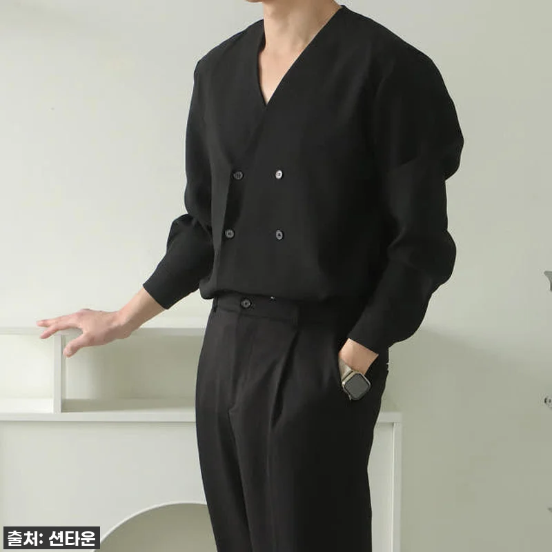 찐후기! 구김 걱정 싹~ 실크 브이넥 관련 이미지 1