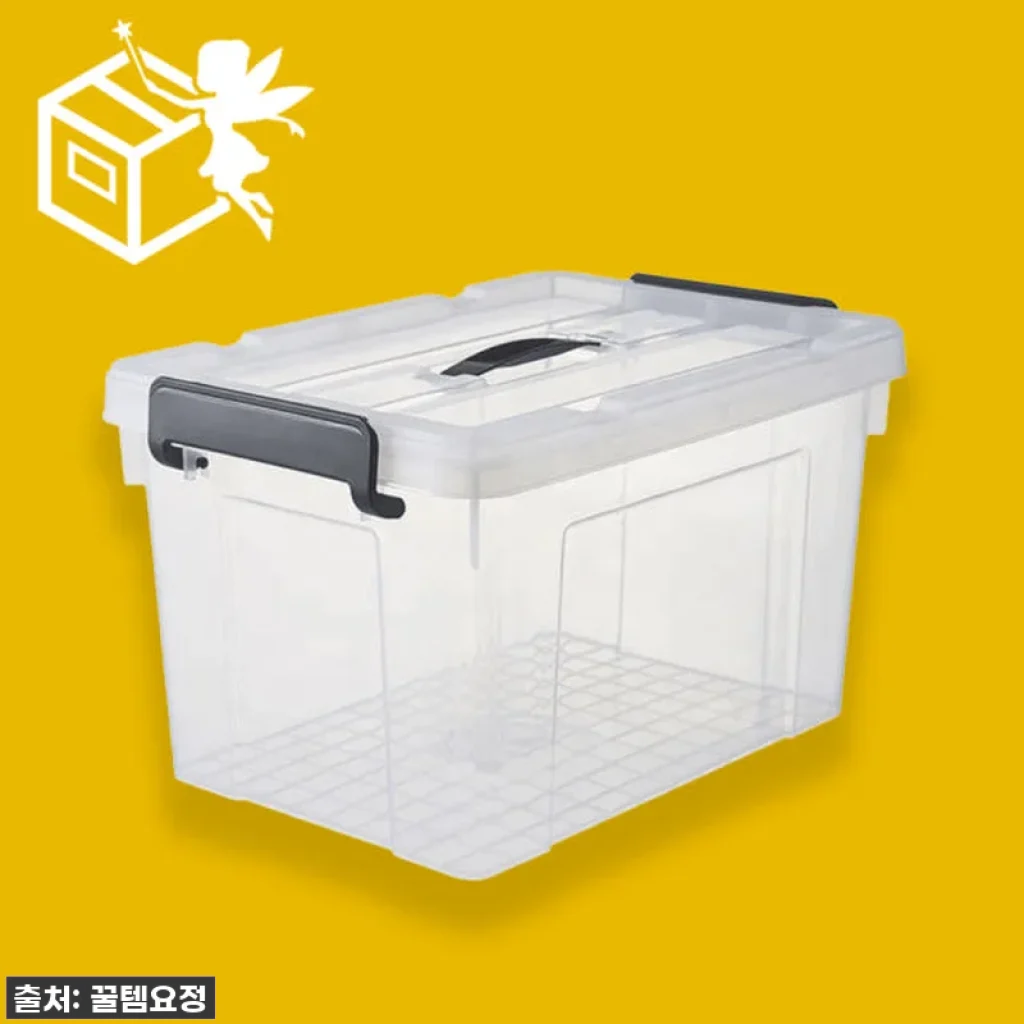 이 가격 실화?! 이사/옷 정리 필수템! 40L 대형 투명 리빙박스, 직접 써보니 대만족 찐후기!