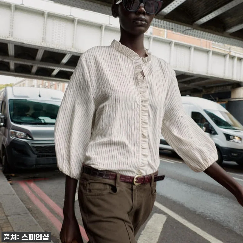 ✨품절대란템 강림! 자라 스트라이프 러플 브이넥 셔츠, 드디어 내 손에!✨ 11 ✨품절대란템 강림! 자라 스트라이프 관련 이미지 2