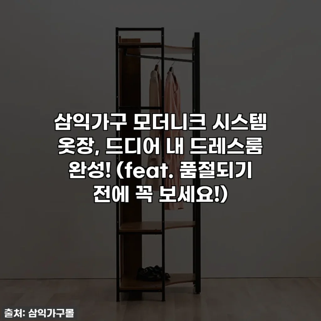 삼익가구 모더니크 시스템 옷장, 드디어 내 드레스룸 완성! (feat. 품절되기 전에 꼭 보세요!)