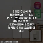 우리집 주방이 확 달라졌어요! 🧊✨ LG 디오스 오브제컬렉션 STEM 얼음정수 냉장고 J825MEE042 찐후기! 놓치면 후회할 오늘만 이 가격!