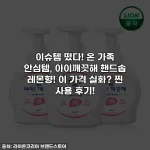 이슈템 떴다! 온 가족 안심템, 아이깨끗해 핸드솝 레몬향! 이 가격 실화? 찐 사용 후기!