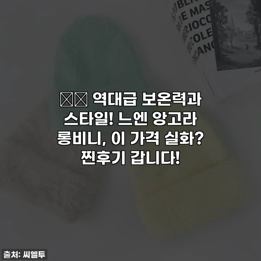❄️ 역대급 보온력과 스타일! 느엔 앙고라 롱비니, 이 가격 실화? 찐후기 갑니다!