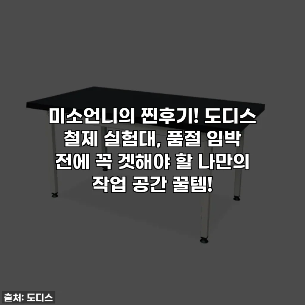미소언니의 찐후기! 도디스 철제 실험대, 품절 임박 전에 꼭 겟해야 할 나만의 작업 공간 꿀템!