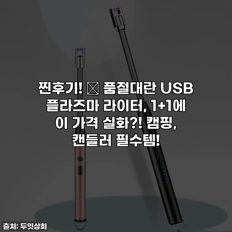 찐후기! ✨ 품절대란 USB 플라즈마 라이터, 1+1에 이 가격 실화?! 캠핑, 캔들러 필수템!
