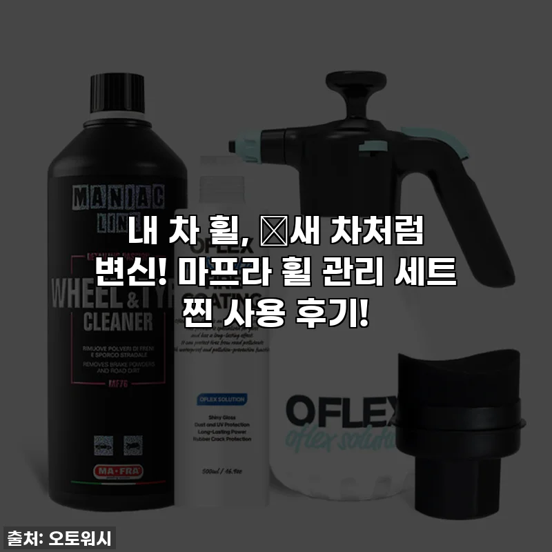 내 차 휠, ✨새 차처럼 변신! 마프라 휠 관리 세트 찐 사용 후기!