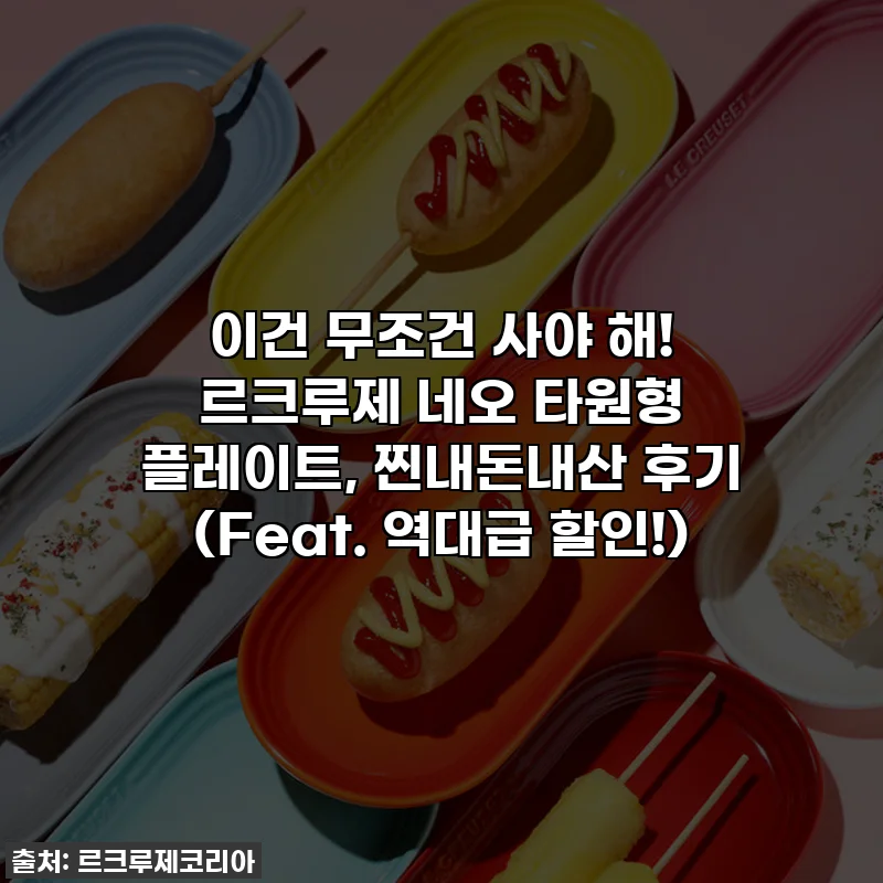 이건 무조건 사야 해! 르크루제 네오 타원형 플레이트, 찐내돈내산 후기 (Feat. 역대급 할인!)