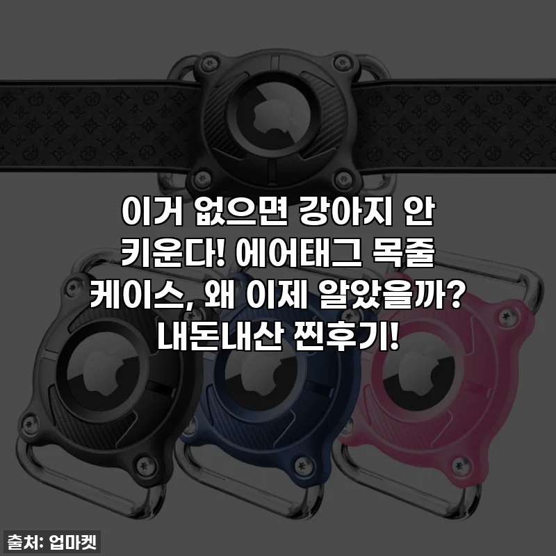 이거 없으면 강아지 안 키운다! 에어태그 목줄 케이스, 왜 이제 알았을까? 내돈내산 찐후기!