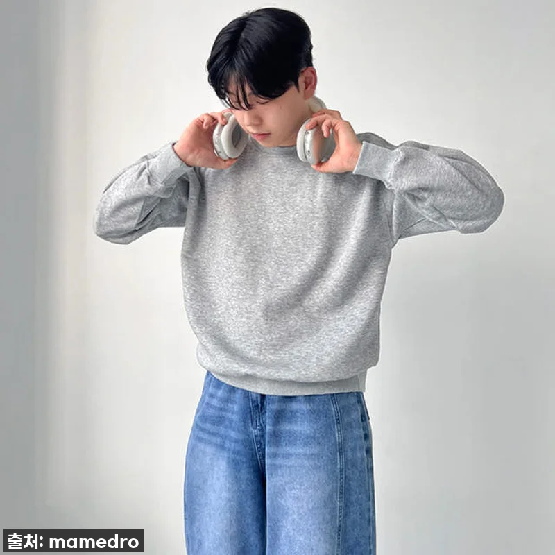 오버핏맨투맨 남자크롭맨투맨 무지맨투맨 관련 이미지 1