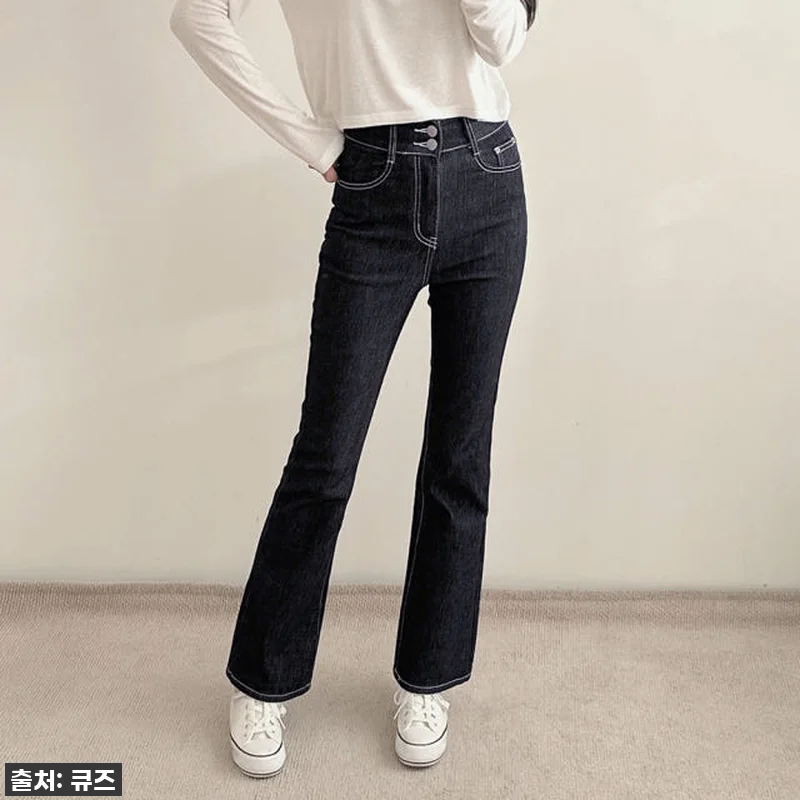 여자 청바지 부츠컷 3단기장 이염없는 관련 이미지 2