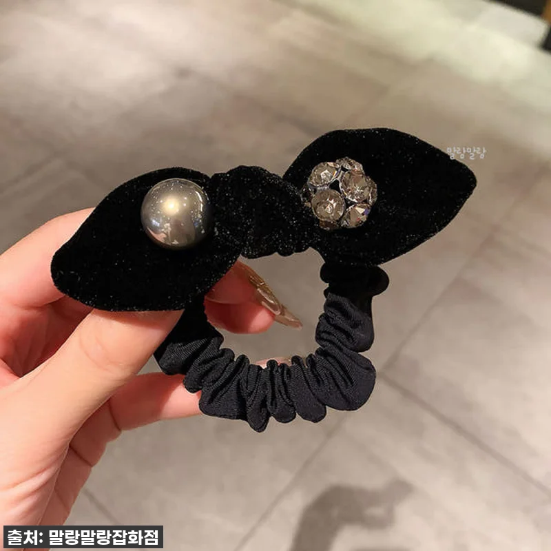이슈템 등극! '진주 리본곱창머리끈 관련 이미지 2