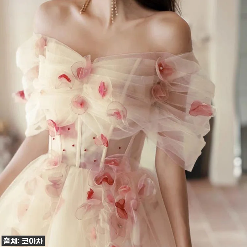 찐후기! 로즈 아이보리 캉캉 드레스로 관련 이미지 2