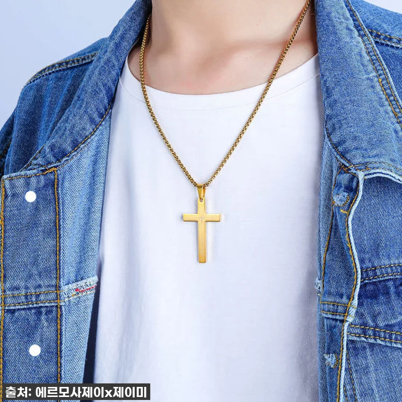 [찐후기] 맨즈 써지컬 스틸 십자가 관련 이미지 3