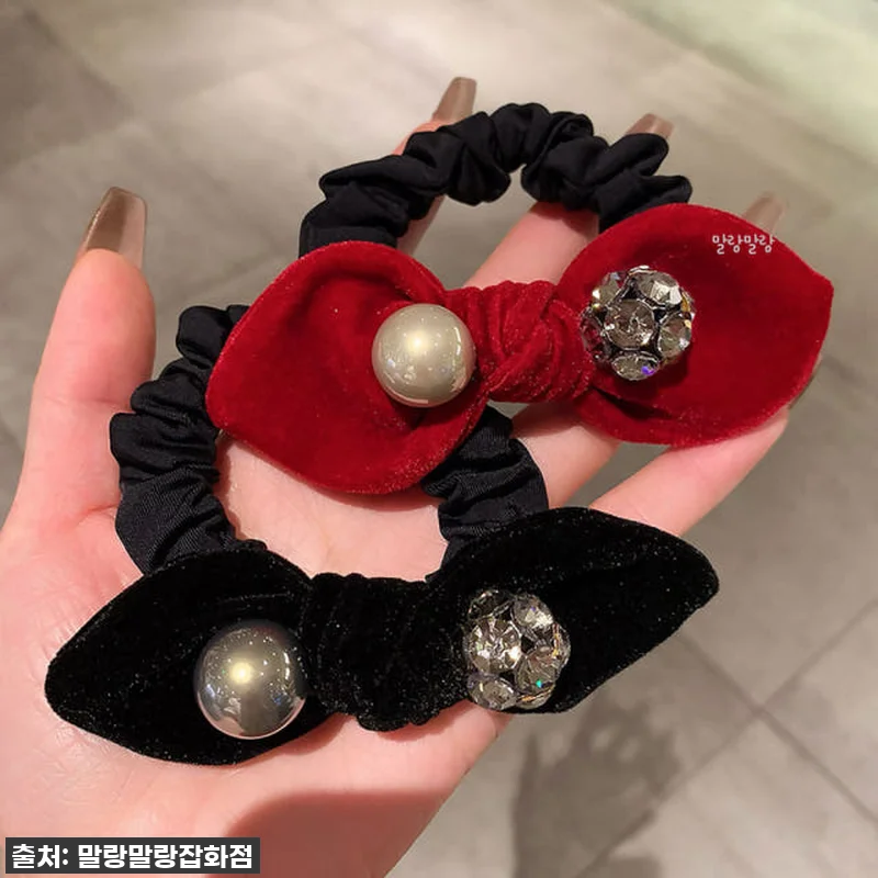 이슈템 등극! '진주 리본곱창머리끈 관련 이미지 6