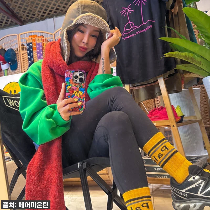 팜피스 등산양말 미드 하이킹삭스 메리 관련 이미지 6