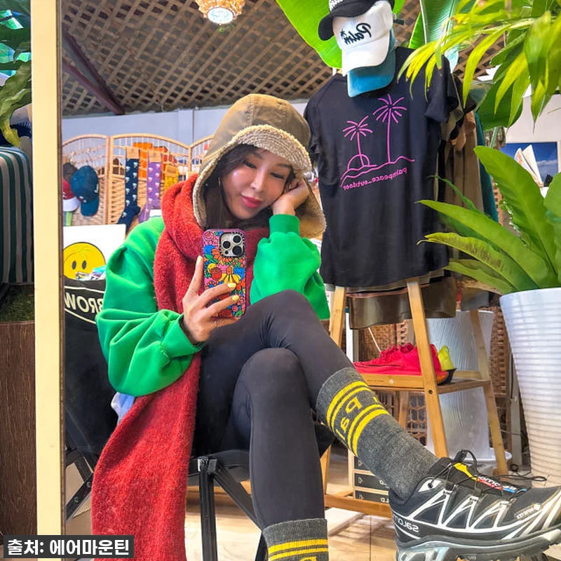 팜피스 등산양말 미드 하이킹삭스 메리 관련 이미지 8