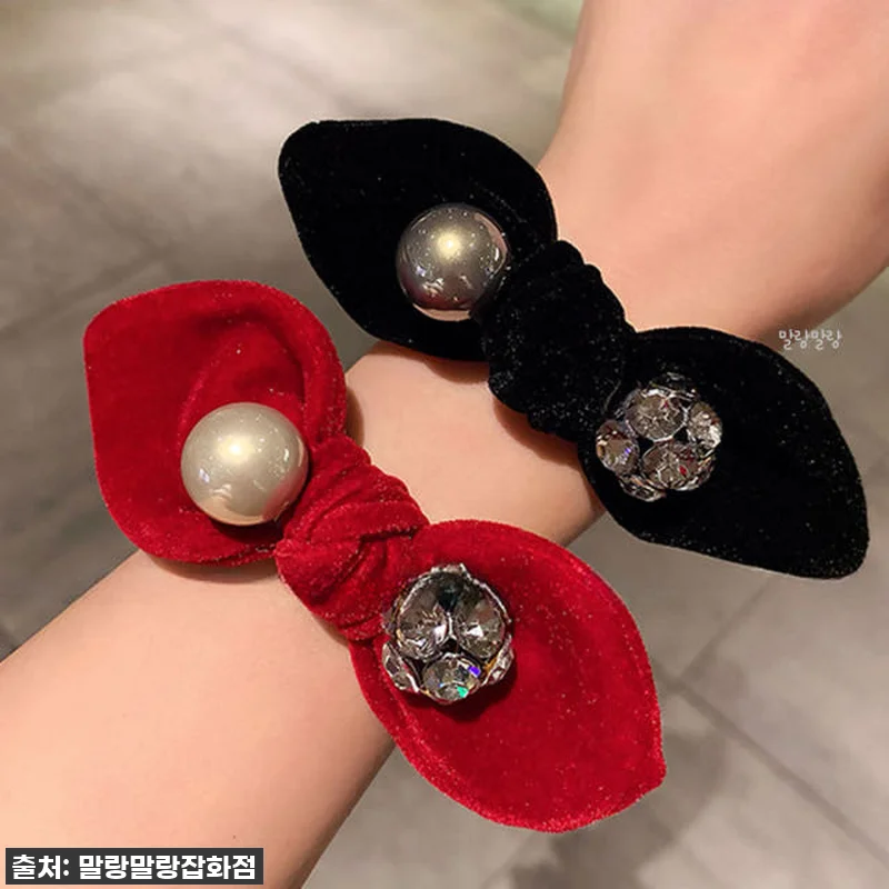 이슈템 등극! '진주 리본곱창머리끈 관련 이미지 9