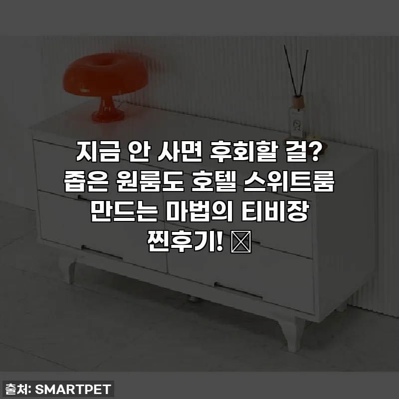 지금 안 사면 후회할 걸? 좁은 원룸도 호텔 스위트룸 만드는 마법의 티비장 찐후기! ✨