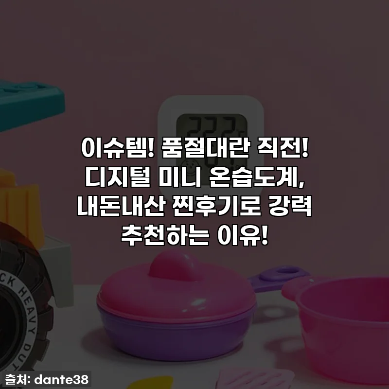 이슈템! 품절대란 직전! 디지털 미니 온습도계, 내돈내산 찐후기로 강력 추천하는 이유!