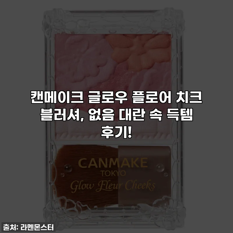 캔메이크 글로우 플로어 치크 블러셔, 없음 대란 속 득템 후기! ✨