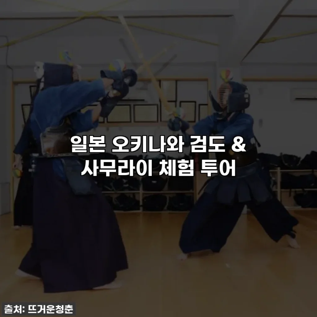일본 오키나와 검도 & 사무라이 체험 투어