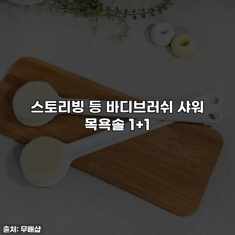 스토리빙 등 바디브러쉬 샤워 목욕솔 1+1