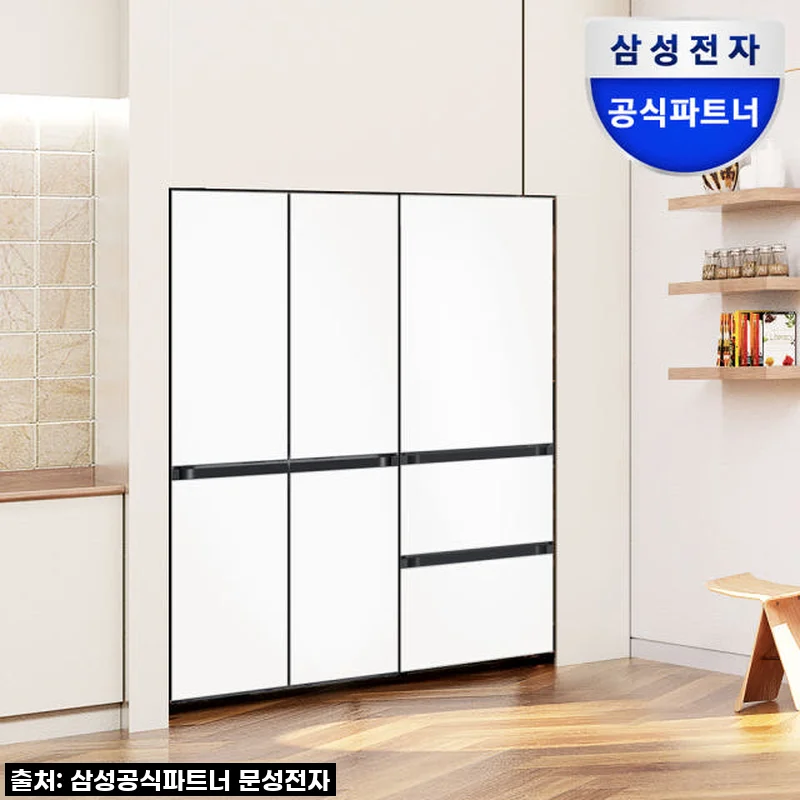 이 가격 실화?! 삼성 비스포크 AI 냉장고 & 김치냉장고, 주방이 확 바뀌었어요! (새틴화이트 찐내돈내산 후기)