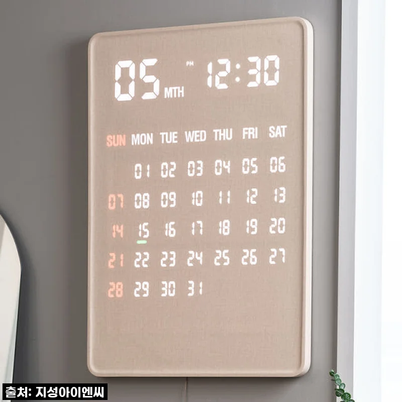 이 가격 실화?! ✨ 플라이토 자이언트 전자달력 벽시계, 우리 집 거실 인테리어 끝판왕 등극! 🕰️