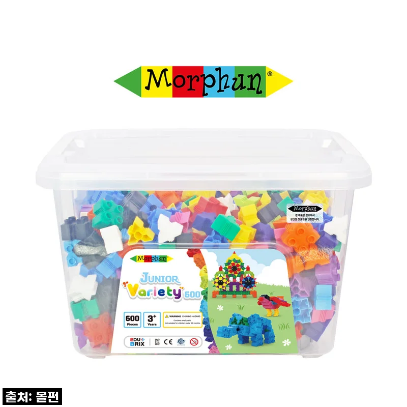 아이 웃음꽃 활짝! 몰펀 주니어 버라이어티 600 사각블록, 엄마표 홈스쿨링 핵꿀템 발견!