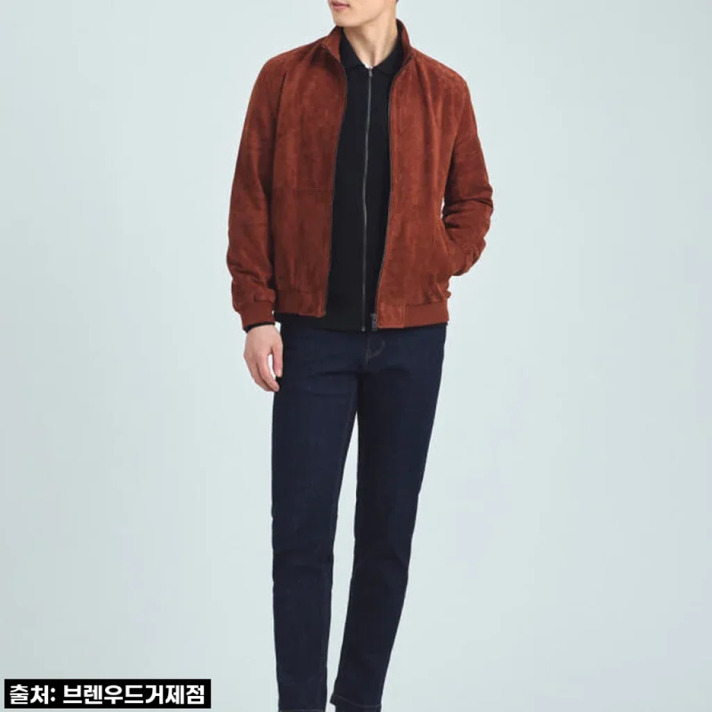 역대급 품격! BRENTWOOD 볼더레더 산양가죽 블루종, 이 가격 실화냐? 50% 할인으로 득템한 솔직 후기!