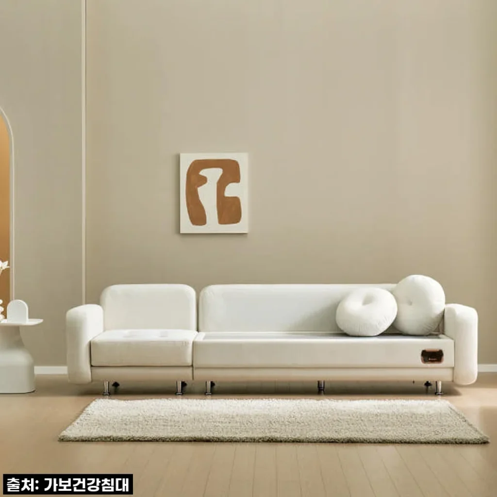 이 가격 실화? 올겨울 우리집 온천 만들었던 '가보 건강침대 F포그니L 흙소파' 찐사용 후기!