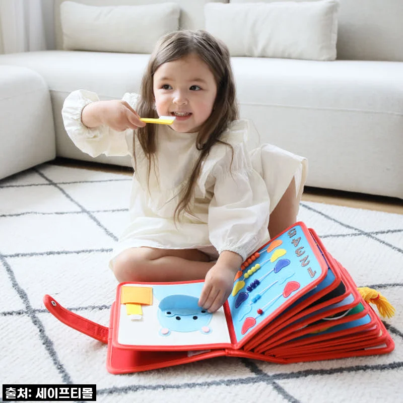 우리 아기 두뇌 팡팡! 몬테소리 헝겄책 마이펀북, 직접 써보니 대박템이네요?