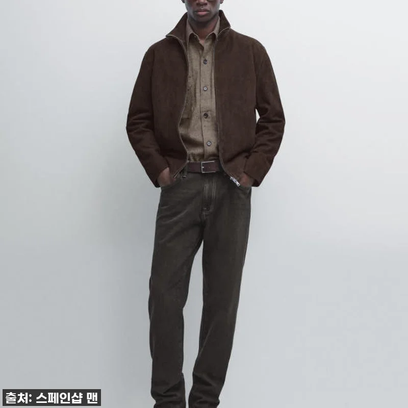 마시모두띠 스웨이드 고트스킨 레더 집 관련 이미지 1