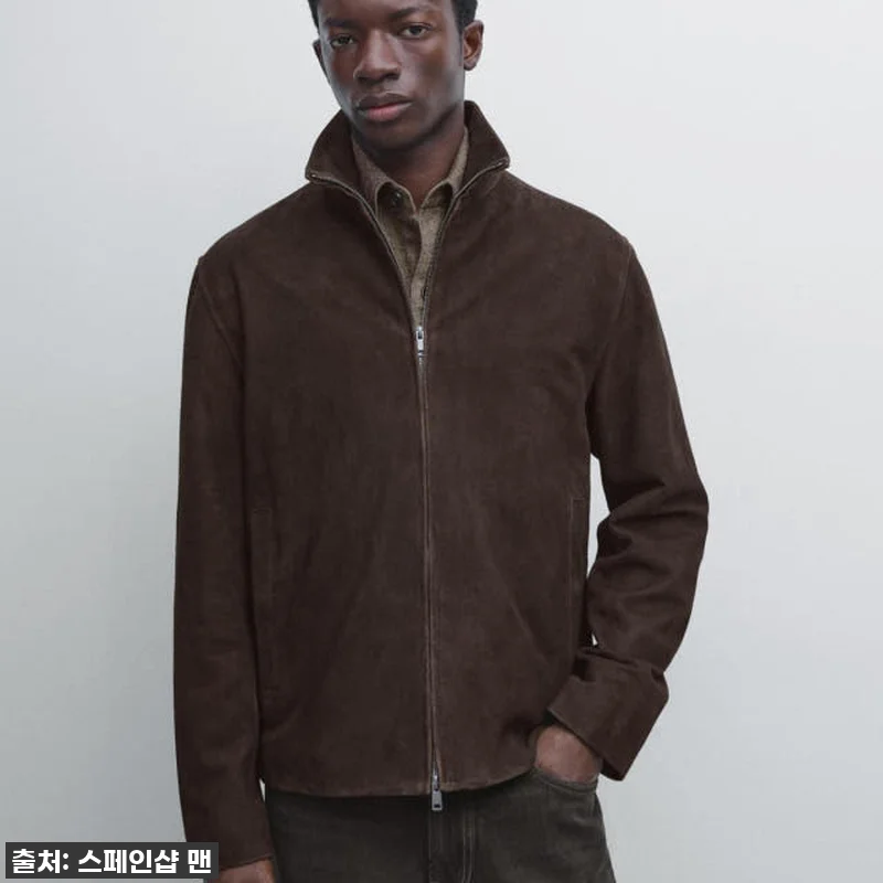 마시모두띠 스웨이드 고트스킨 레더 집 관련 이미지 2