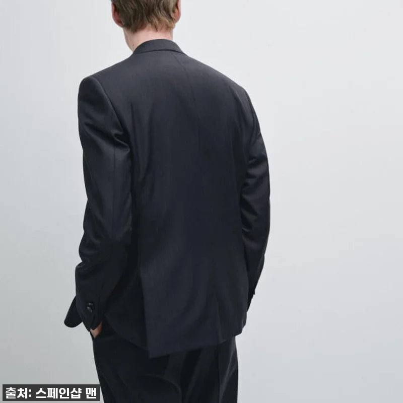 마시모두띠 프리미엄 울 스트라이프 블 관련 이미지 3