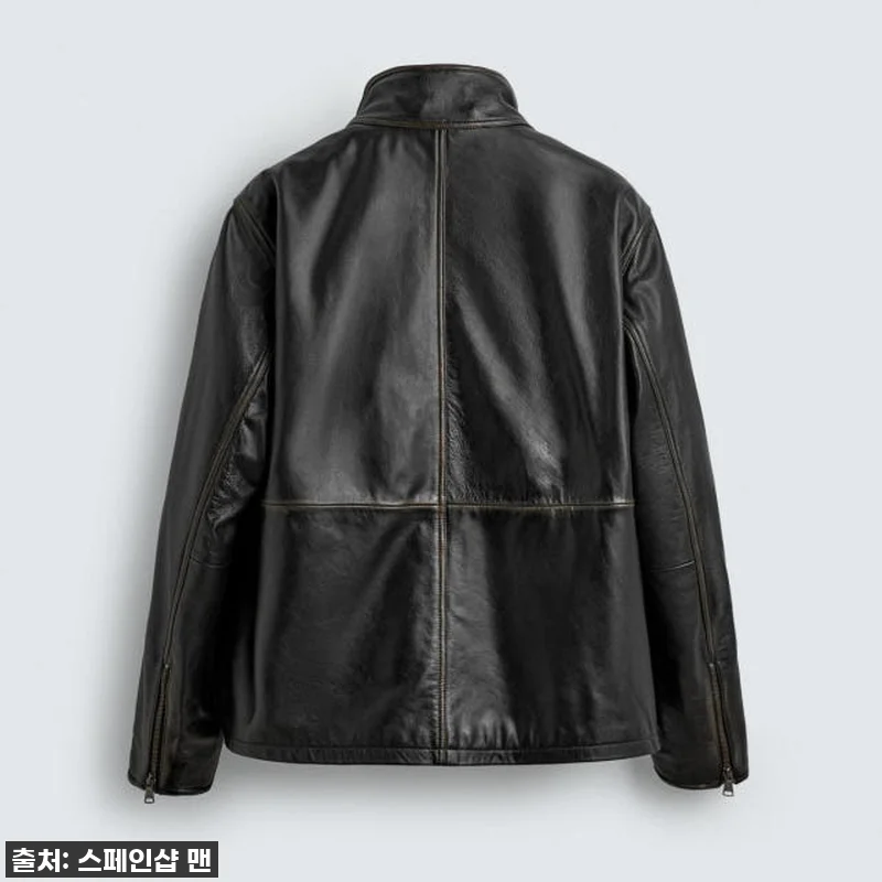 자라 한정판 빈티지 블랙 레더 재킷 관련 이미지 7