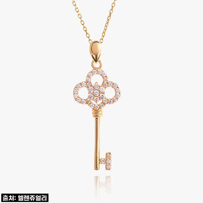 14K 행운의 황금 열쇠 금 목걸이, 내게 딱 맞는 데일리 주얼리 착용 후기!