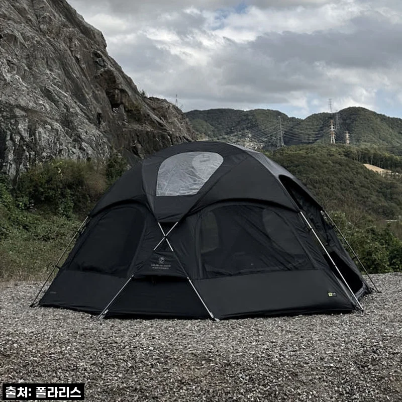 폴라리스 D1 돔텐트, 혼자서도 뚝딱! 넓고 감성 넘치는 저의 장박 쉘터 후기