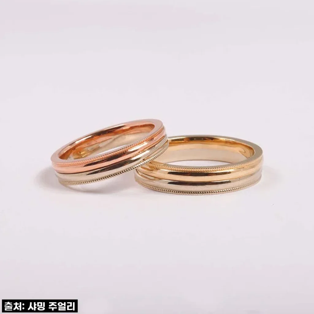 반짝이는 사랑의 약속, 14K 18K 더블링 투톤 커플링으로 특별한 순간을 만들다!