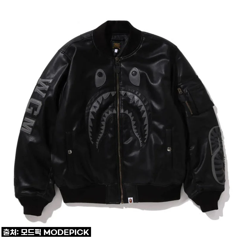 드디어 내 손에! 베이프 샤크 봄버 자켓 1L70-141-308, 고민은 배송만 늦출 뿐이었네요!