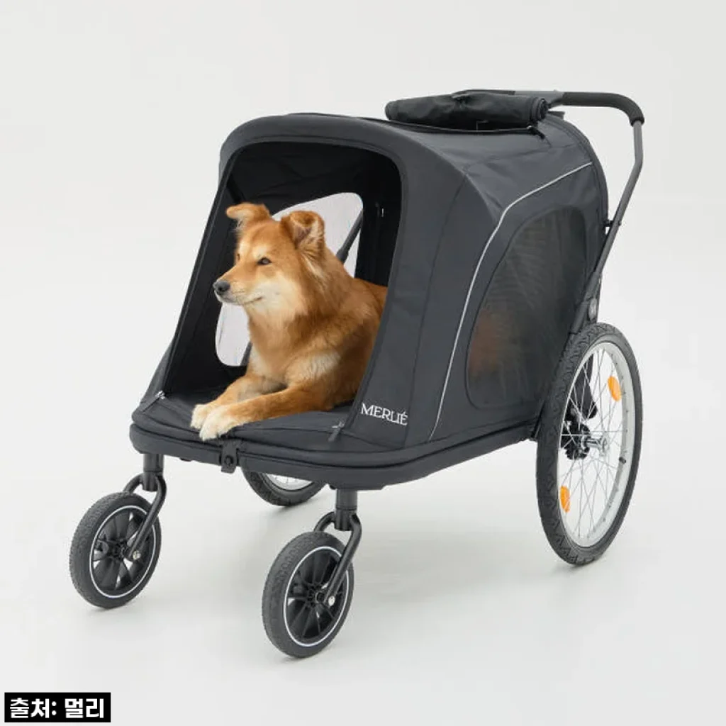 멀리 중대형견 강아지유모차 MW8 보스코블랙, 우리 댕댕이와 함께하는 행복한 산책 필수템!