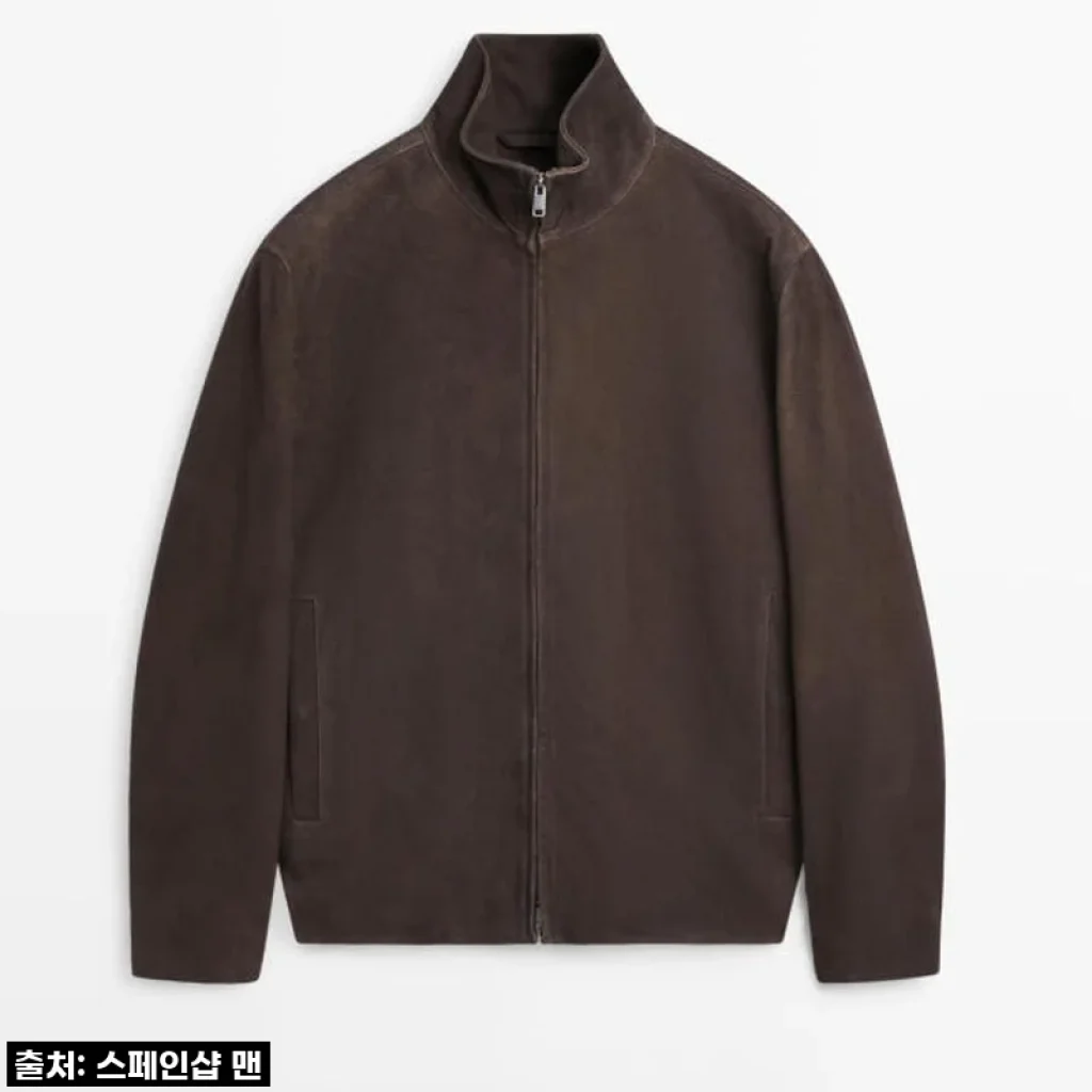 마시모두띠 스웨이드 고트스킨 레더 집업 재킷 3388/459 GREY 사용후기